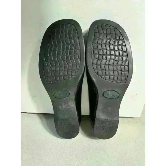 1803 Leather Black Colored Loafers Low Wedge Size EU 36 Handmade in Portugal - Picture 7 of 8